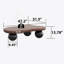 Table basse de 40 pouces en forme de nuage avec 3 pieds sphériques pour le salon-99111474-78748548