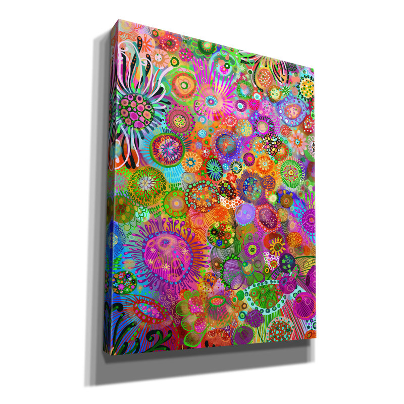 «Colores De Mar2» par Noemi Ibarz, art mural sur toile, H 34 po x l 26 po x P 1,5 po