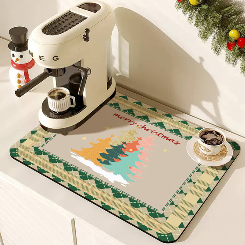 Tapis de Noël, H 23,6 po x l 15,8 po x P 1,4 po