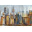 «Cityscape with Chrysler Building», impression encadrée moderne