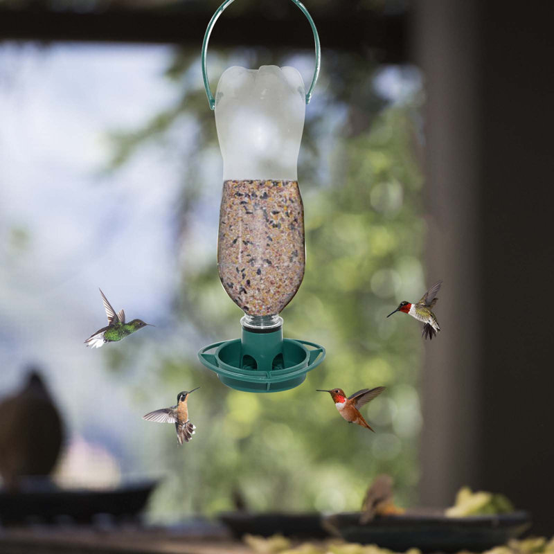 Mangeoire à oiseaux suspendue en plein air pour jardin 1PC / 3PC, A