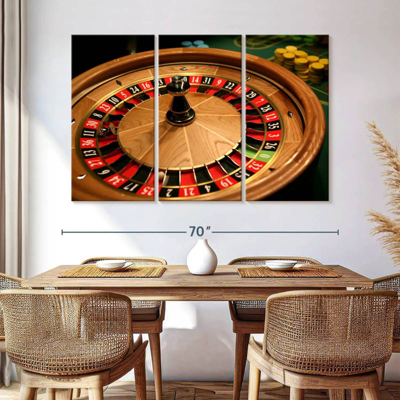 Classic Roulette Table, 42" H x 65" W