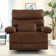 Abston Wide Velvet Oversize Upholstered Manual Standard Recliner(Set of 2)