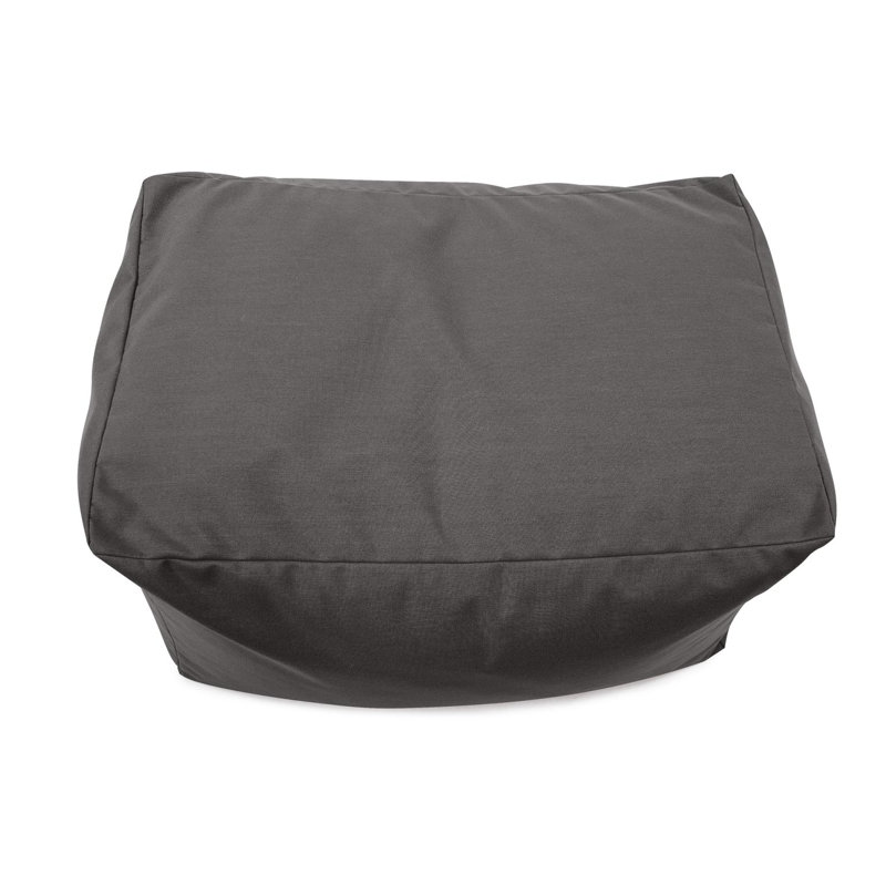 Outdoor Pouf Bench, Seascape Sand, Gray