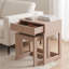 Limestone Tidore 2 Piece Nesting Bedside Table Set with Drawer-116644037