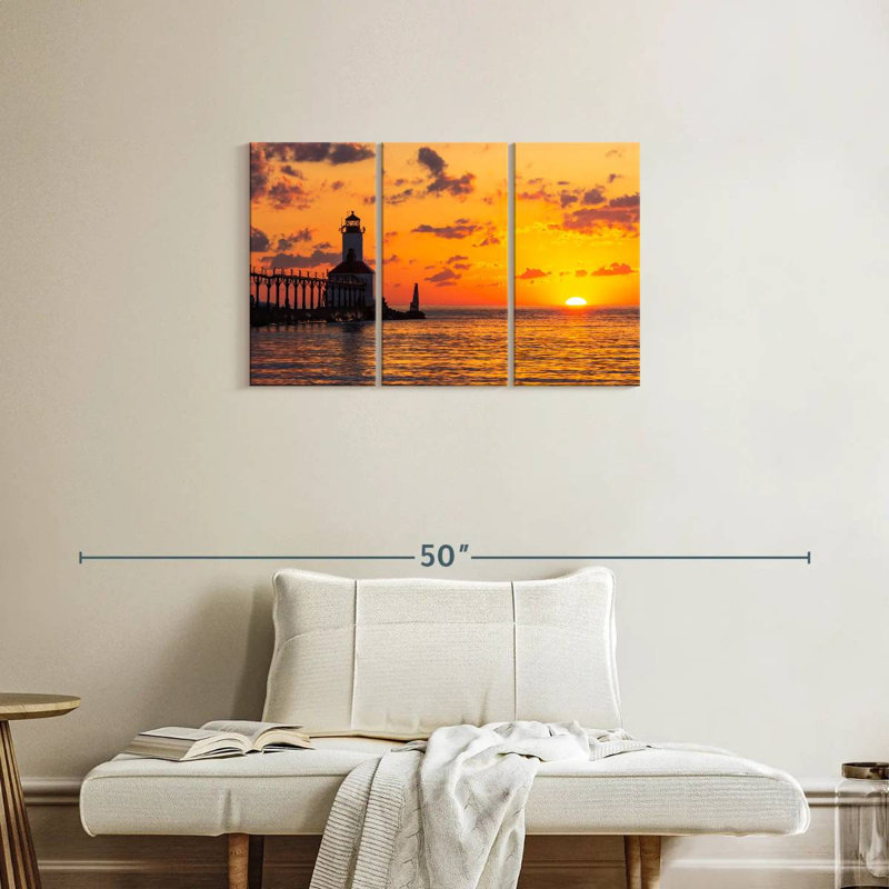 Aletra Michigan City East Light, 20" H x 33" W