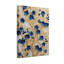 Plantes et fleurs Fleurs bleues sur motif de branches dorées-289869148