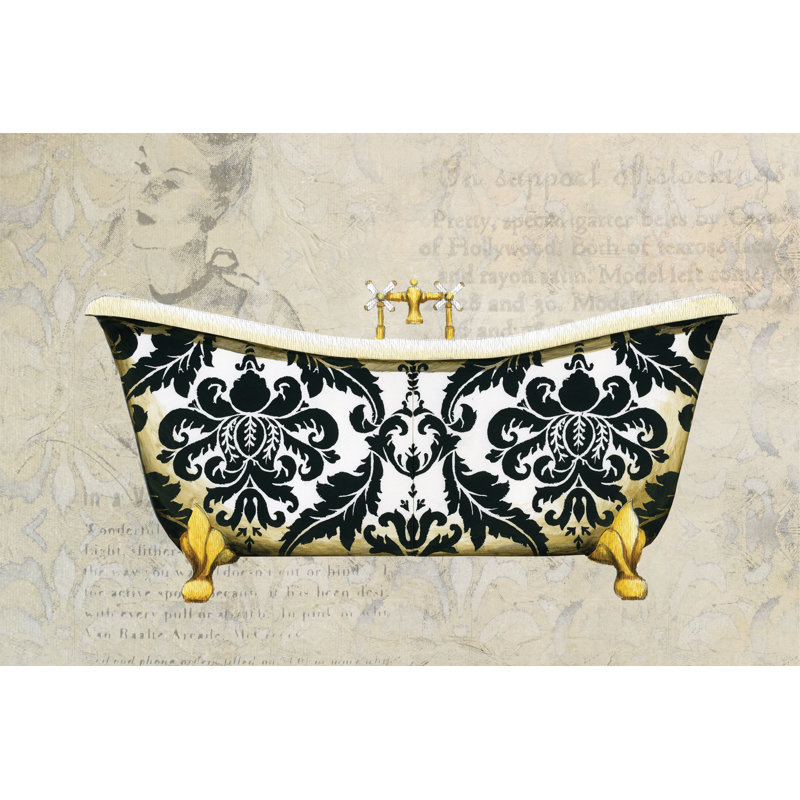 Pattern Tub 1 - Wrapped Canvas Print, 30cm H x 46cm W x 3.8cm D