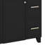 Meuble-lavabo de 36 po sans lavabo, armoire de salle de bain autoportante en bois avec une armoire et trois tiroirs pour la salle de bain
