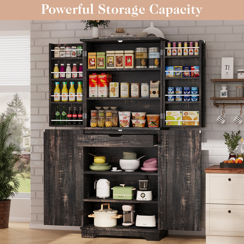 72 Tall Kitchen Pantry Cabinet, Farmhouse Storage North Macedonia