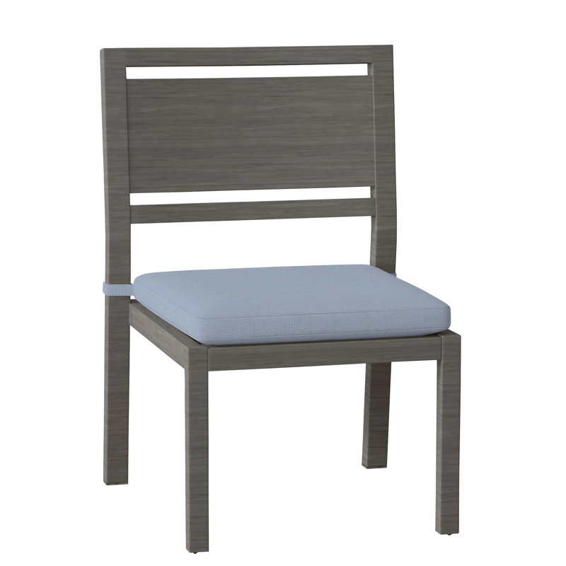 Chaise d'appoint en aluminium Avondale - Gris ardoise, Gris ardoise, Pas de soudure, Chambray tonnelle