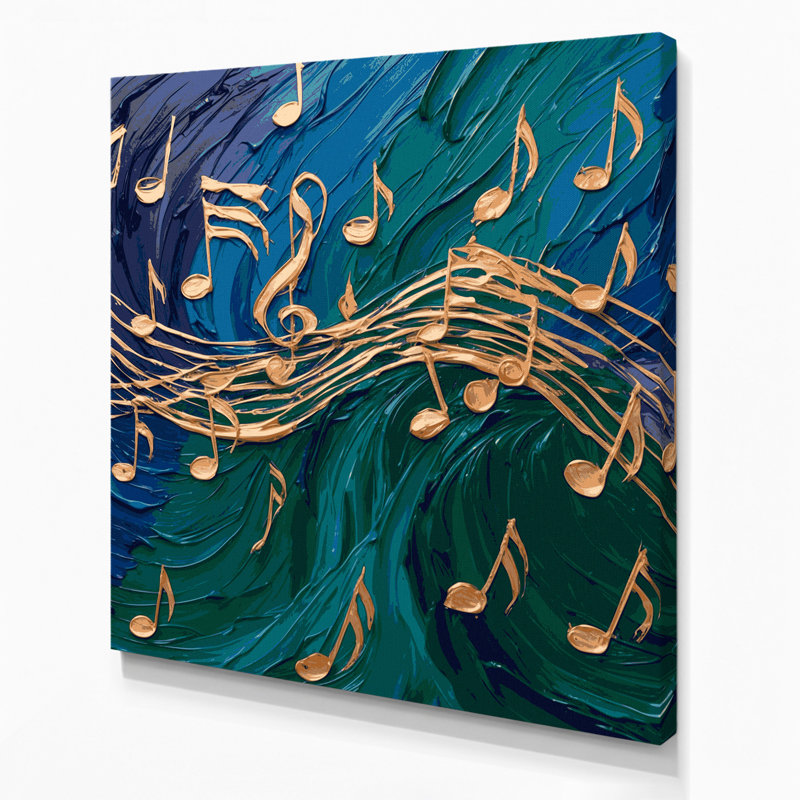 Art musical sur toile, H 32 po x l 32 po