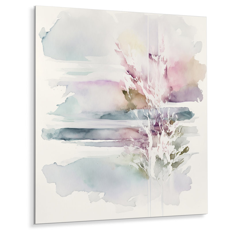 Décoration murale en métal Quietude In Mute Pastel V - Abstract, H 40 po x l 30 po x P 1 po