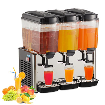 Distributeur de boissons double en acier inoxydable