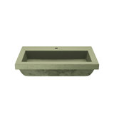 Trough Handmade Rectangular Drop-In Bathroom Sink