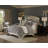Shades of Serenity Grey Jacquard 9-Piece King Comforter Set-26204415-122533974
