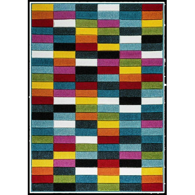 Lili-Ana Geometric Flokati Area Rug