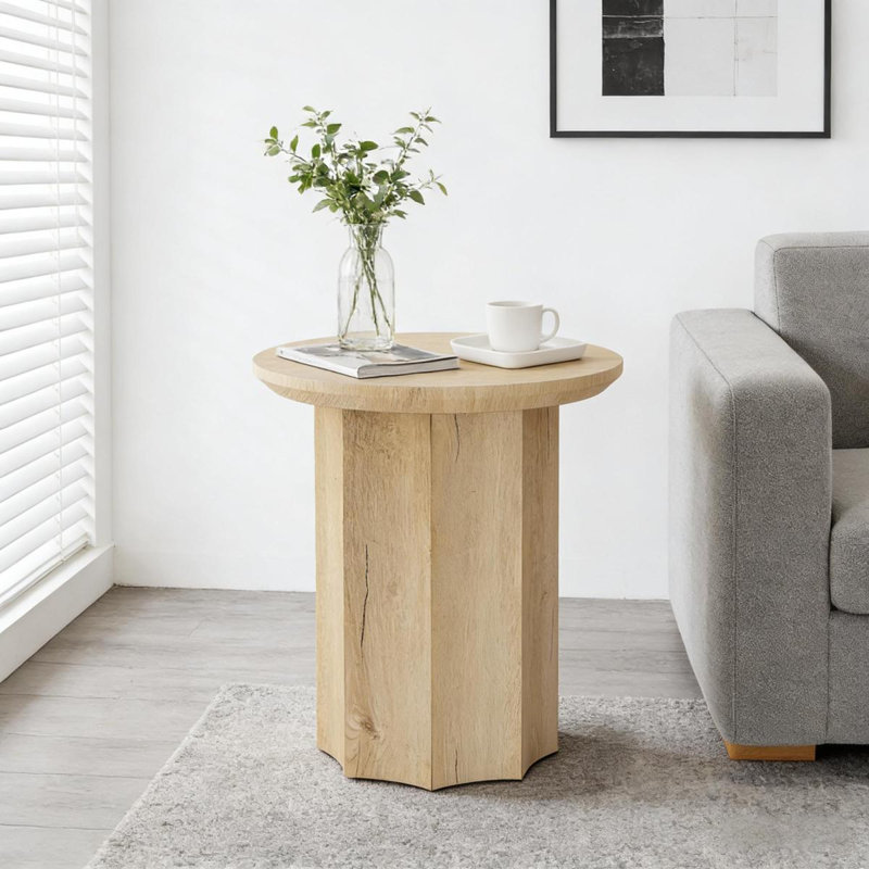 Table de boissons, table d'appoint ronde, table de bout élégante