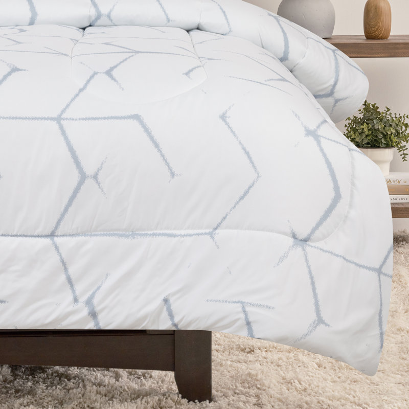 Ensemble d'édredon en microfibre 3 pièces Chanasya, Édredon pour très grand lit + 2 taies décorativ