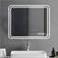 Miroir de salle de bain à DEL avec lumières antibuée et à intensité variable, fixé au mur et sans cadre, pour une salle de bain élégante et fonctionnelle.-1274168878-1274168877