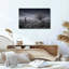 «Yucca» noir et blanc sous un ciel étoilé, art mural sur toile-1777090877
