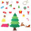 Arbre de Noël en feutre bricolage pour enfants, arbre de Noël en feutre éclairé 3,8 pi, 33 pièces ornements suspendus arbre de Noël pour enfants