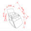 Chaise berçante pliante rembourrée décontractée - dossier / repose-pieds réglable, poches latérales, multi-scène-940515615