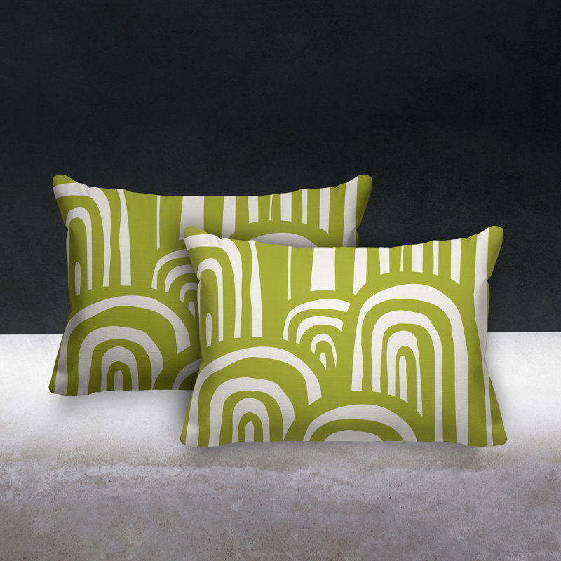  Coussin décoratif intérieur / extérieur sans ajout décoratif, Chartreuse