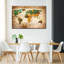 Carte du monde en bois safari sur toile-1289723810
