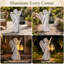 Statues décoratives de jardin solaire ange solaire - 9,06 pouces de sculptures d'extérieur avec lumière solaire