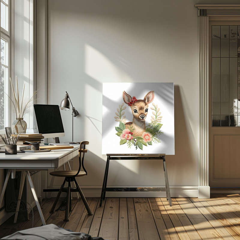 "Christmas 10", art mural sur toile tendue, H 24 po x l 24 po