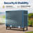 VIVOHOME 60'' W x 24'' D Log Rack Cover