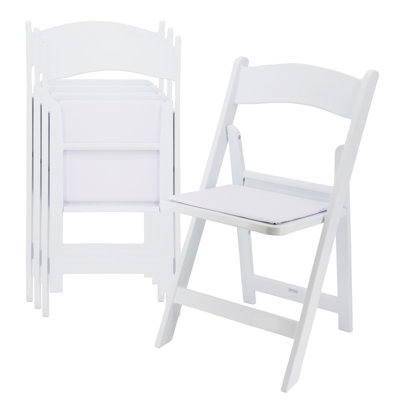 Lethell Plastic / Resin Stackable Folding Chair Folding Chair Set