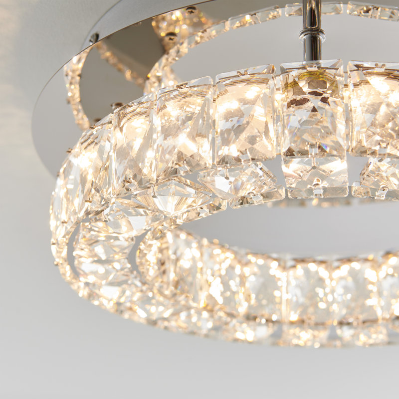 Plafonnier encastré 1 lumière DEL 13,78 po