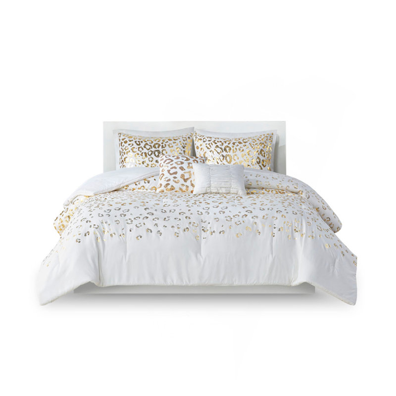 Metallic Animal Printed Comforter Set