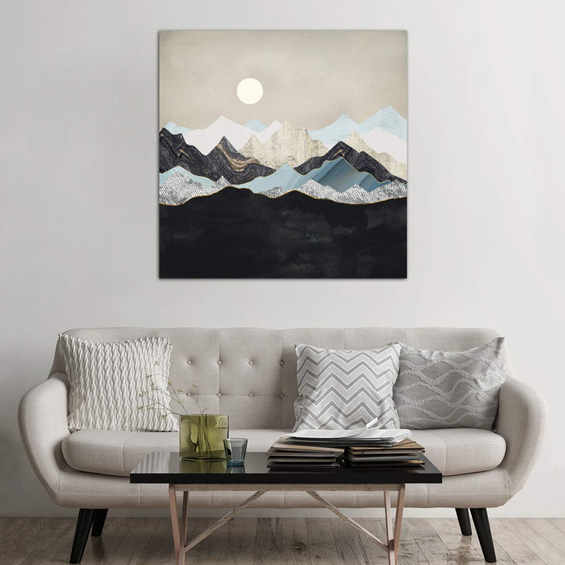 Silence crépuscule - impression, Toile tendue, H 48 po x l 48 po x 1,5 po