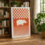 Hippopotamus Geometry Mid-Century 1 Piece Wrapped Canvas Wall Art-136812295-136812300