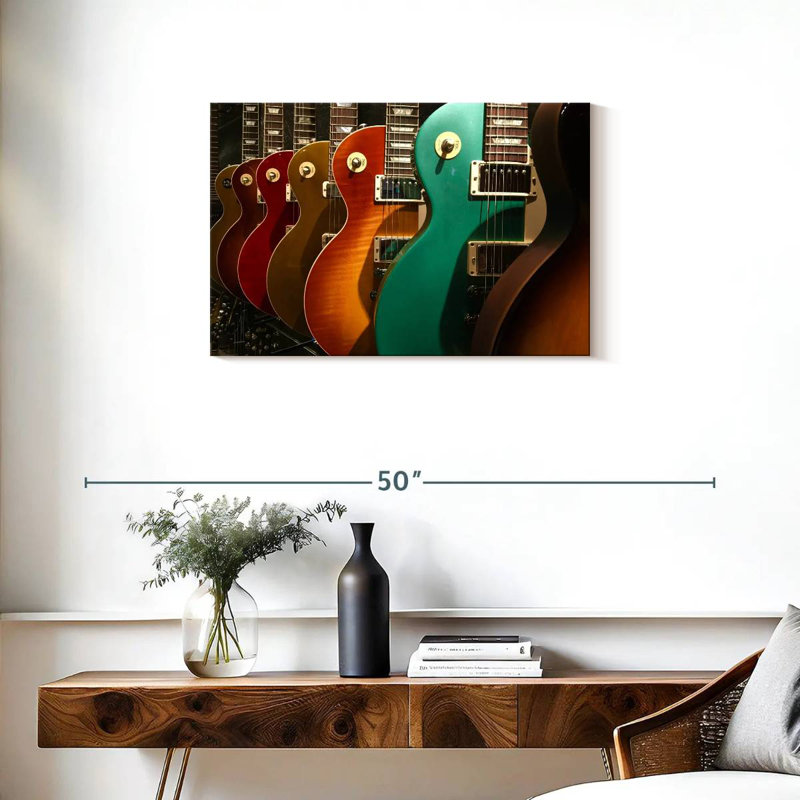 Abarca Electric Guitars Display, 20" H x 30" W