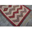 Awesome Ivory Background Color and Geometric Design Antique American Navajo Rug