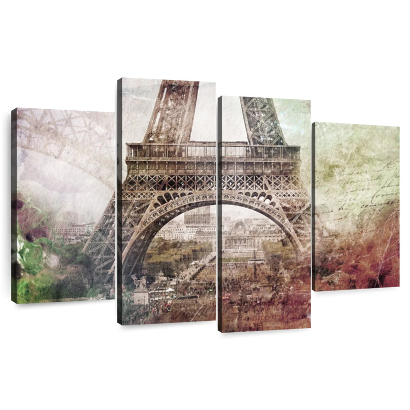 Lilie rétro Eiffel beauté, H 42 po x l 68 po
