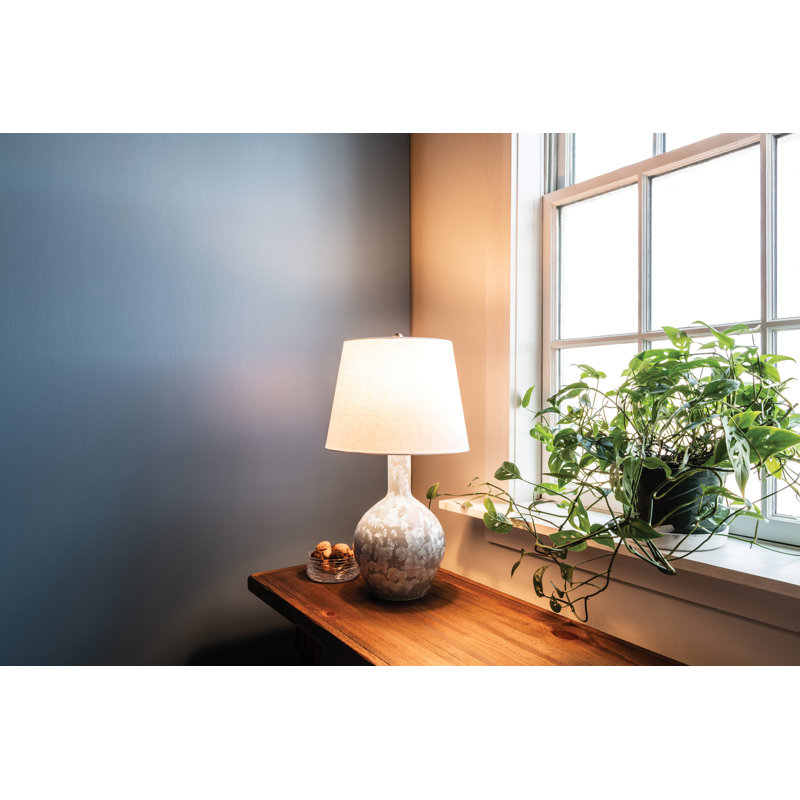 Pembroke Linen Shade - White, 12 inch
