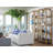 42"W x 18"D x 92"H  4-Tier Beachcomber Raffia Etagere