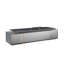 Bureau double caisson 110,24 "de qualité supérieure gris-666802547