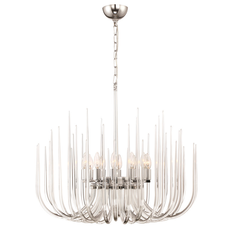 Lustre géométrique 12 lumières façon bougie Astoria