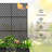 Metal Planter Wall with Trellis and Wheels, Mobile Outdoor Elevated Garden Bed, Dual-Purpose for Privacy Decoration and Planting, with Drainage Holes, Perfect for Climbing Plants, Vegetables, and Vining Flowers – A Must-Have for Garden Enthusiasts-1204544322-1204544317