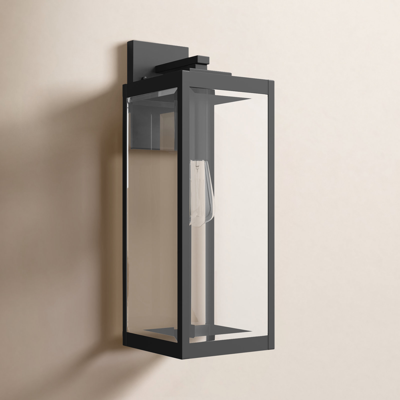 Ainsworth Outdoor Wall Lantern, 20" H x 7" W x 8.5" D