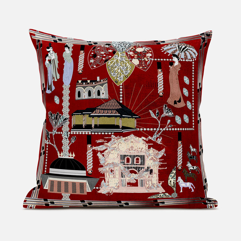 Housse et insert de coussin décoratif en polyester, 20 po x 20 po