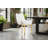 Pangea Home Hudson Tufted Upholstered Arm Chair - Dining Chairs Set of 2 – Modern Upholstered Accent Chairs for Kitchen, Dining Room, Living, or Breakfast - Vegan White Leather with Gold Legs-33064639-33064641