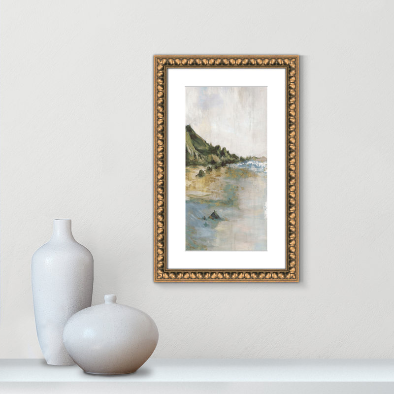 Impression «Tide’s Edge» par Casa Fine Arts, H 22 po x l 14 po x P 1,125 po, Reproduction encadrée avec passe-partout