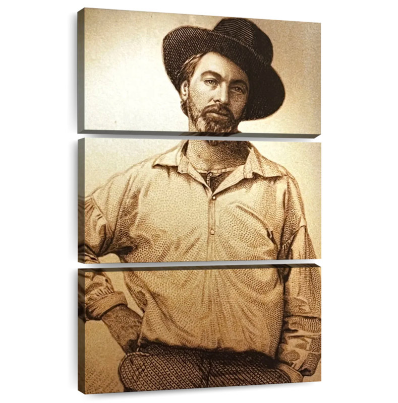 Leisha Young Walt Whitman, H 50 po x l 32 po